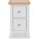 Roseland Furniture Farrow Slim White Bedside Table 32x35cm