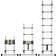 VEVOR Telescoping Extension Ladder 16.5FT A-Shape w/ Stabilizer Bar for RV