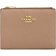 Coach Bifold Wallet - Pebbled Leather/Gold/Taupe