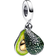 Pandora Avocado Double Dangle Charm - Silver/Gold/Green