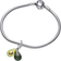 Pandora Avocado Double Dangle Charm - Silver/Gold/Green