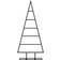 vidaXL Christmas Tree in Metal Black Julpynt 90cm