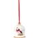 Villeroy & Boch Annual Christmas Edition Jingle White/Red Christmas Tree Ornament 2.8"