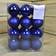 Samuel Alexander Shatterproof Baubles Midnight Blue Christmas Tree Ornament 6cm 24pcs