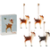 Maileg Rensdyrfamilie Brown Juletræspynt 10cm 4stk
