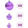 vidaXL Balls Purple Julgranspynt 6cm 100st