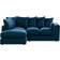 Furnishings For Less UK Brooklyn Blue Sofa 212cm 4 Seater