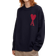Ami Paris Red ADC Sweater - Navy