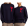 Ami Paris Red ADC Sweater - Navy