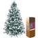 Shatchi Pre-Lit Lapland Fir Cool White Christmas Tree 210cm