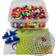Hama Beads Pärlor och Rund Pärlplatta Maxi Perlekartong 8740