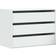 vidaXL 852852 White Chest of Drawer 80x58cm