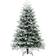 Costway Pre-Lit Green/White Christmas Tree 180cm