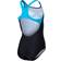 Arena Girl's Multi Pixels Swim Pro Back Swimsuit - Black/Turquoise