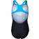 Arena Girl's Multi Pixels Swim Pro Back Swimsuit - Black/Turquoise