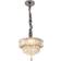 Rosdorf Park 3-Tier Modern Polished Chrome Finish Pendant Lamp 27cm