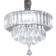 Rosdorf Park 3-Tier Modern Polished Chrome Finish Pendant Lamp 27cm