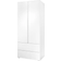 CaliCosy Armario 2 Puertas 2 Cajones 80 x 191 x 55 cm