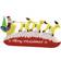 vidaXL Inflatable Decorations Santa Claus and Reindeer 145cm