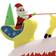 vidaXL Inflatable Decorations Santa Claus and Reindeer 145cm