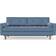 Hykkon Jacquelyn Matt Velvet Sofa 218cm 4 Seater