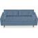 Hykkon Jacquelyn Matt Velvet Sofa 218cm 4 Seater