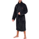 Polo Ralph Lauren Men Microfiber Plush Long Sleeve Shawl Collar Robe - Black