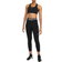 Nike Women's Pro Mid-Rise Crop Mesh Panel Leggings - Black/White