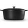 Le Creuset Satin Black Signature Cast Iron Oval med låg