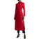 Karen Millen Italian Wool Double Breasted Tailored Maxi Coat - Red