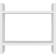 Hanah Home Lagerhylla 34x10 cm Vit Hyllsystem 34x10cm