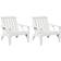 vidaXL Garden Adirondack Chairs 75 x 77 x 77 cm 2 pcs