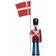 Kay Bojesen Standard Bearer With Textile Flag Small Red Dekorationsfigur 22.4cm