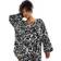 Yours Balloon Sleeve Top Mono Floral - Multi