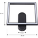 Lindby Yulla Black Ceiling Flush Light 34cm