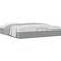 vidaXL Ottoman-Bett ohne Matratze Hellgrau 180x200 cm Stoff Bettrahmen