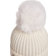 Moncler Girl's Wool Beanie With Pompom - Snow White