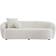 Ivy Bronx Heidemaria White Sofa 89" 3 Seater