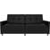 Mercury Row Benitez Twin Black Sofa 76" 3 Seater