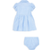 Polo Ralph Lauren Infant Striped Knit Oxford Dress - Harbor Island Blue/White