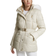 Michael Kors Faux Fur Trim Quilted Belted Puffer Jacket - Bone