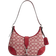 Coach Hamptons Hobo Bag In Signature Textile Jacquard - Silver/Ruby Ivory