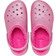 Crocs Kid's Classic Lined Glitter Clog - Pink Tweed