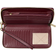 Michael Kors Jet Set Travel Large Signature Logo and Metallic Continental Wallet - Oxblood