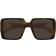 Gucci Brown Square Frame Sunglasses - 002 Havana