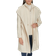 Calvin Klein Angled Zip Twill Coat - Ivory