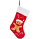 Three Kings Gingerbread Man Red Stocking 47cm