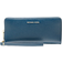 Michael Kors Jet Set Travel Large Pebbled Leather Continental Wallet - Dk Chambray