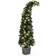 LuxenHome Pre-Lit Leaning Top Green Christmas Tree 60"