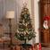 Homcom Pre-Lit Artificial Green/Red Christmas Tree 180cm